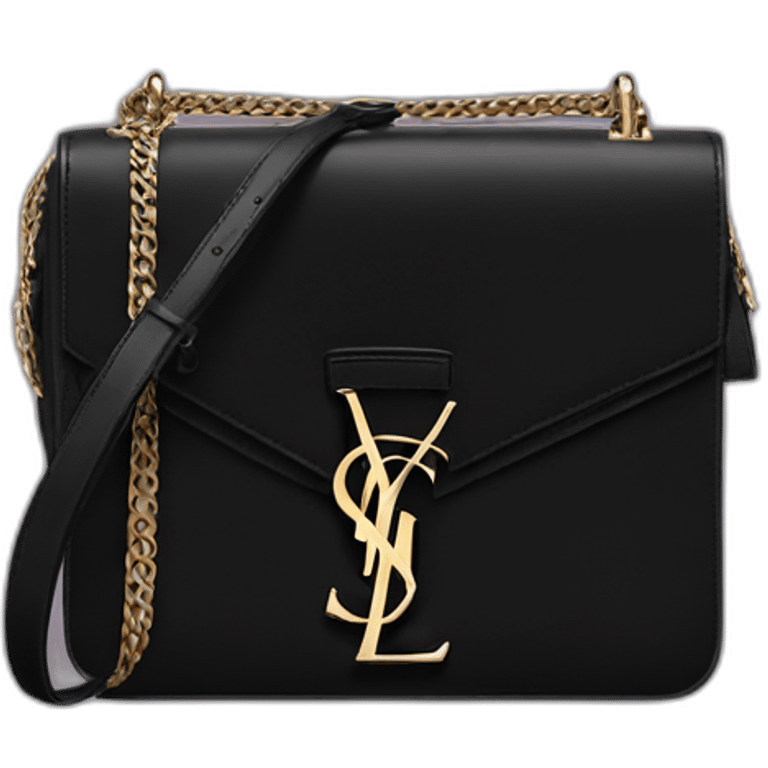 Black Yves saint laurent bag emoji