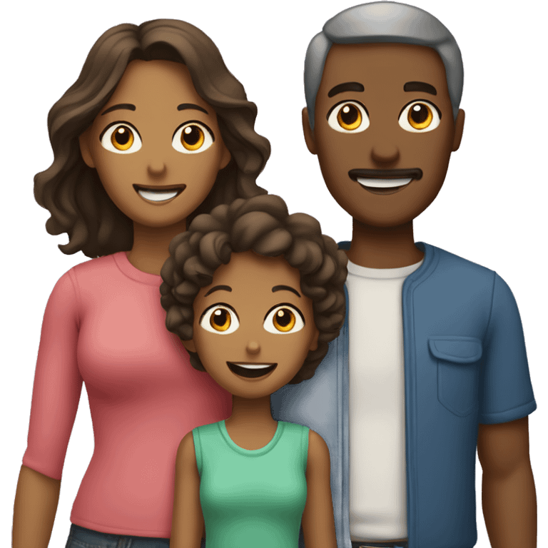 Two parents and two kids emoji