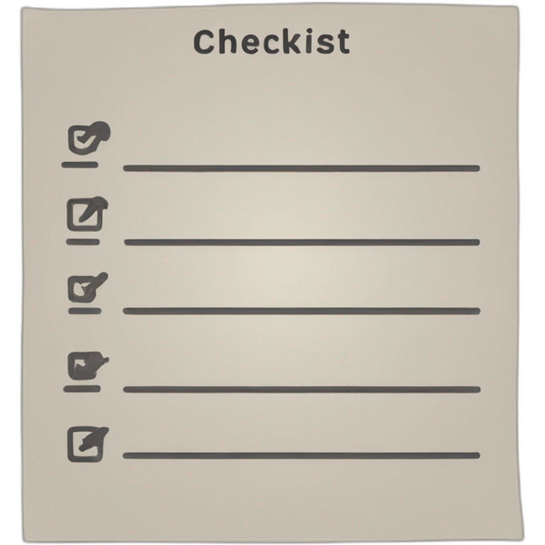 checklist emoji