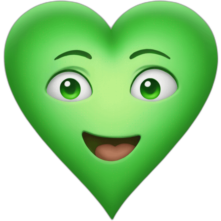 Green heart emoji