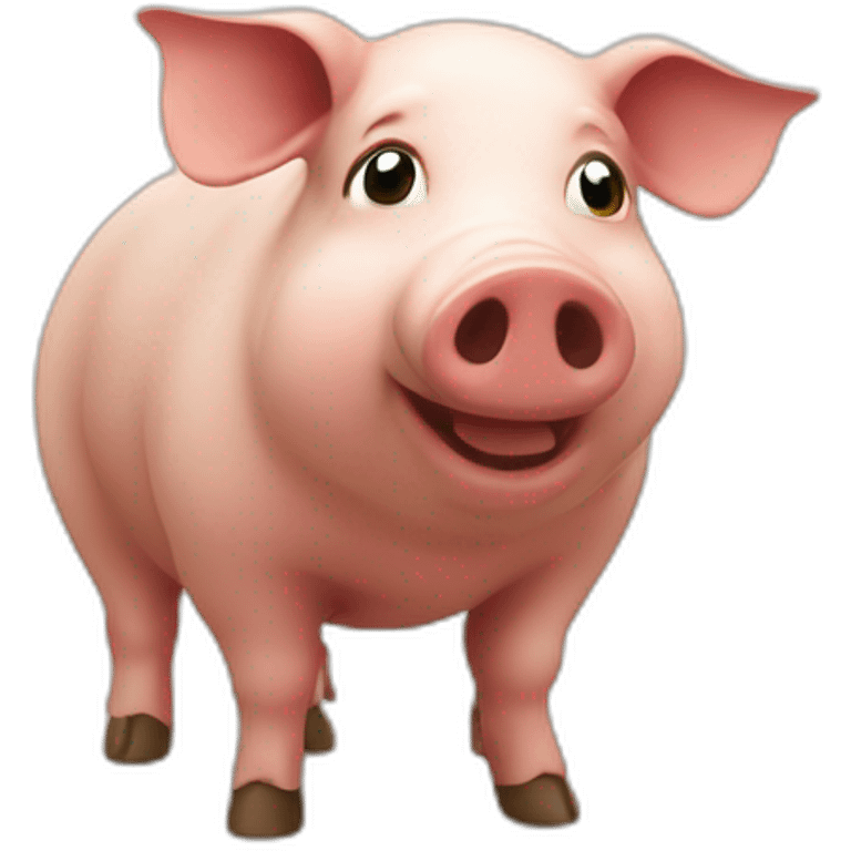 Cochon sur île deserte emoji