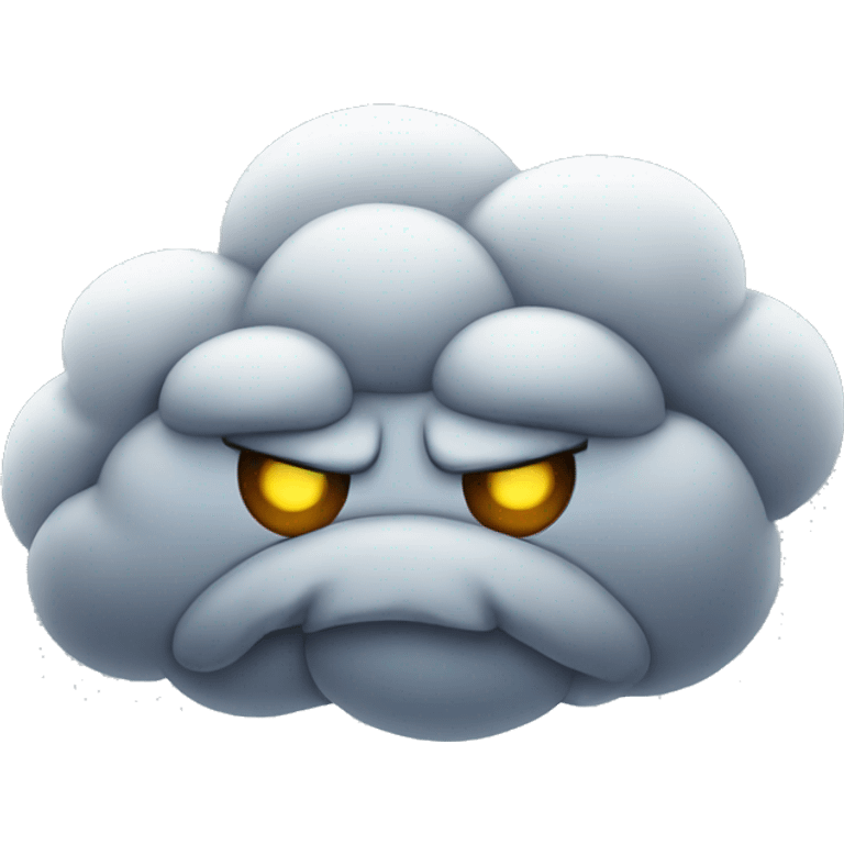 angry cloud emoji