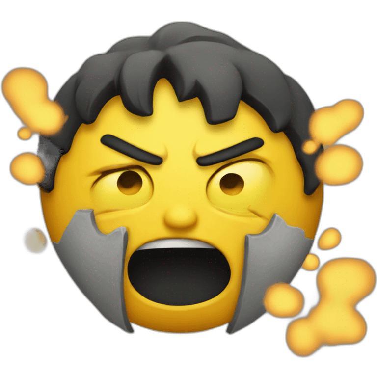 Very angry - yellow emoji emoji