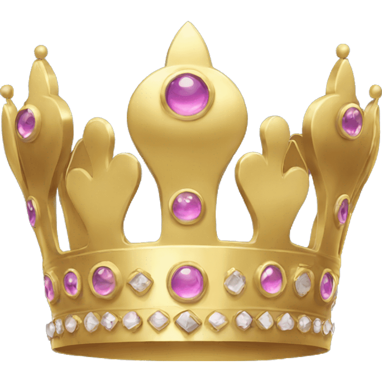 Golden princess crown emoji