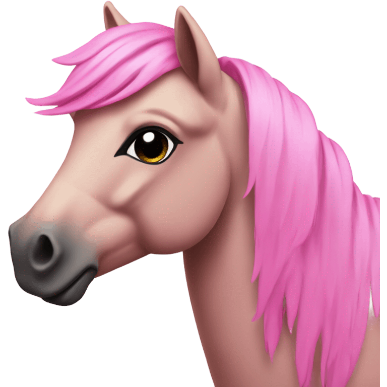 A member of the pink pony club emoji