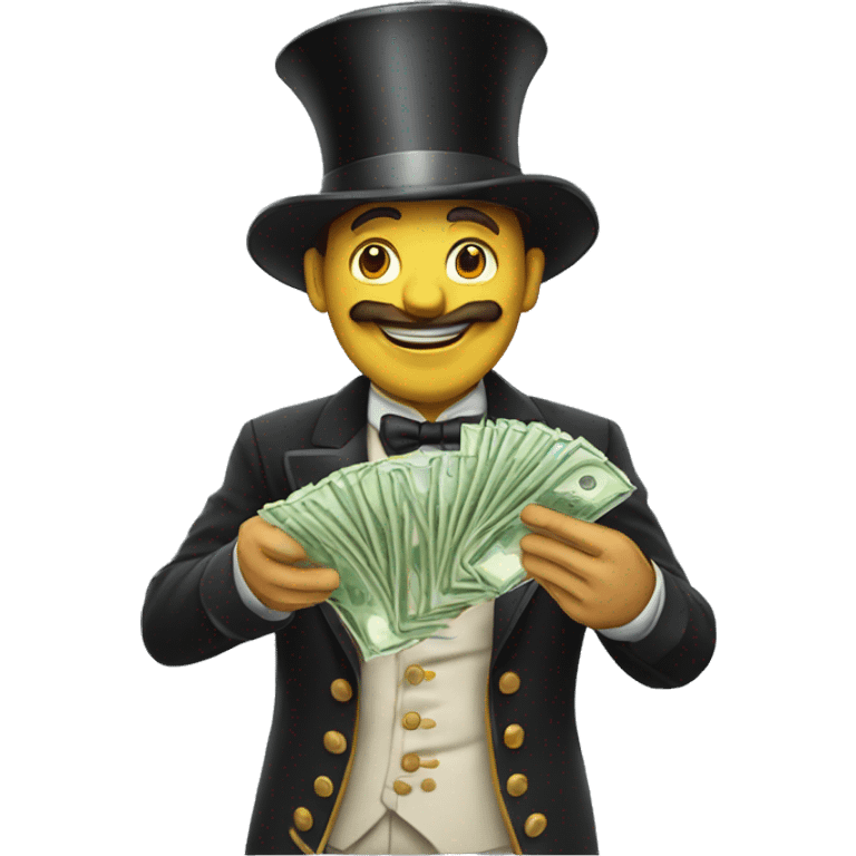 magician with money emoji