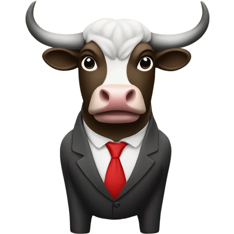 A bull accounting money emoji