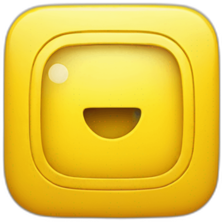 Yellow instagram logo emoji