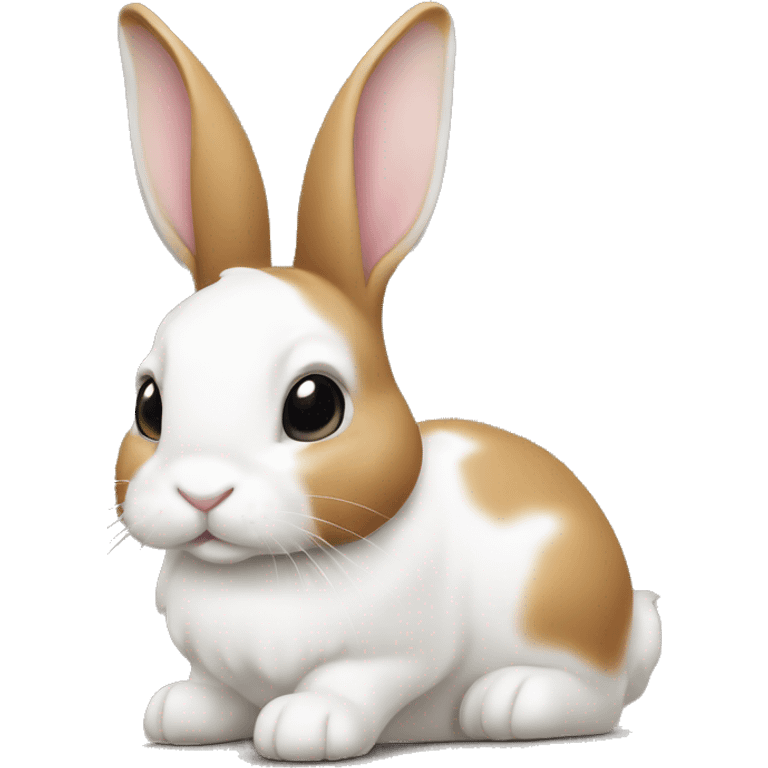 tan and white dutch rabbit  emoji