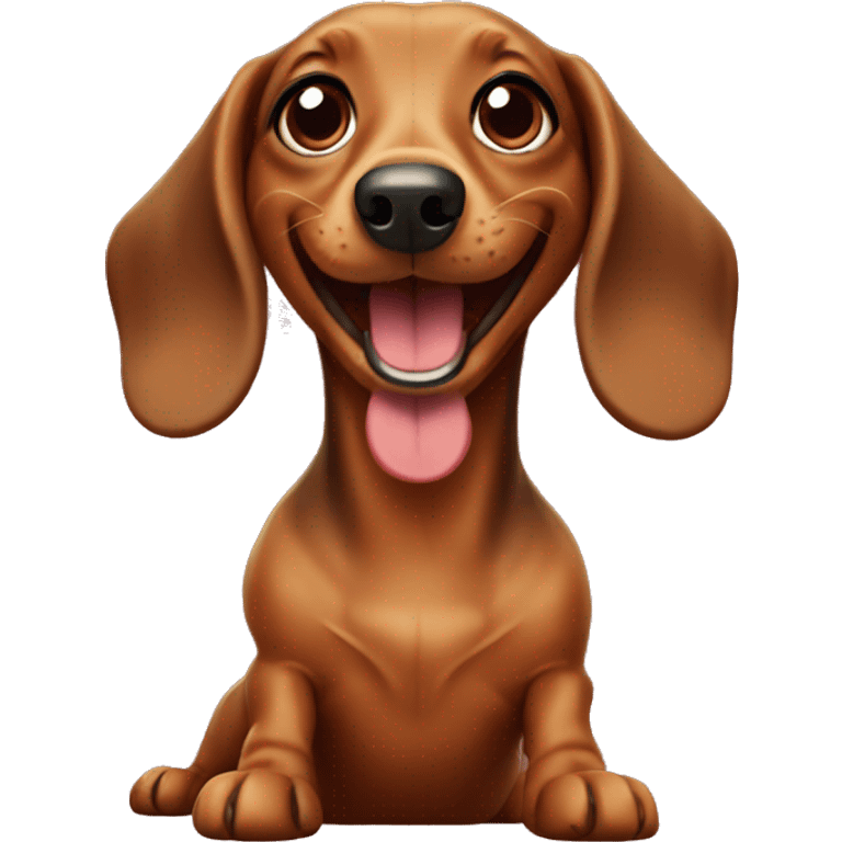 Excited dachshund  emoji