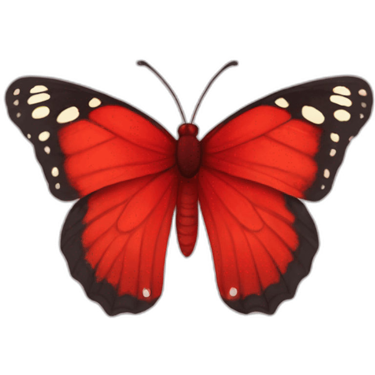 red butterfly emoji