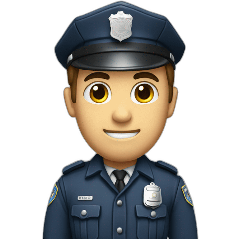 policeman with side-handle baton emoji