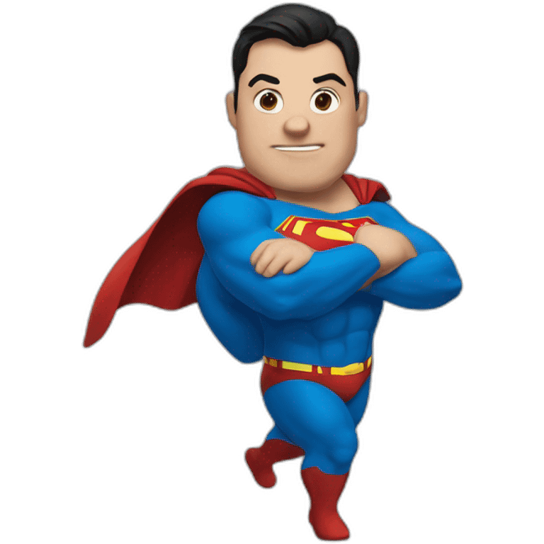 Superman-fat emoji