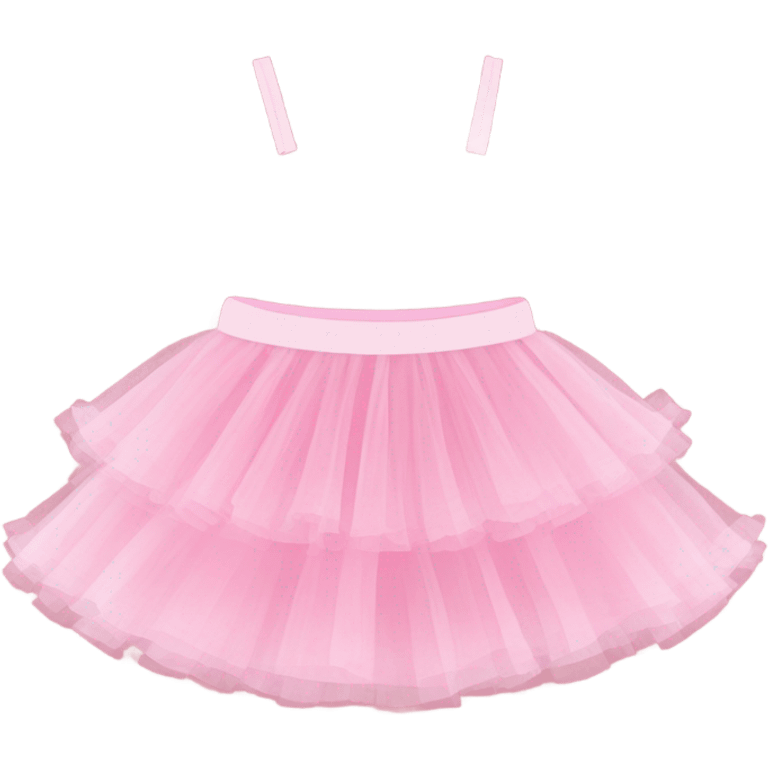 Pink tulle skirt emoji