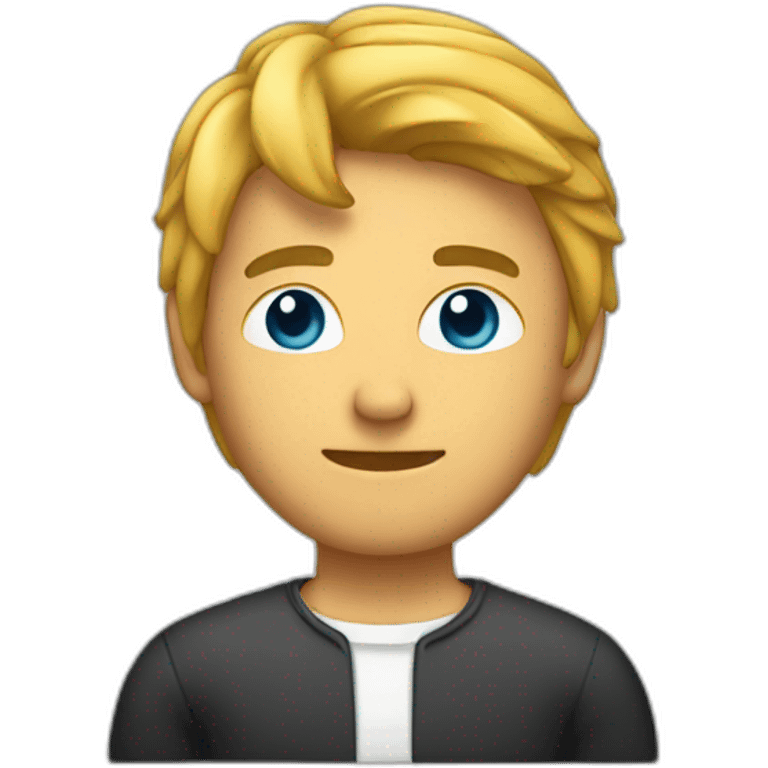 dirk at the computer emoji