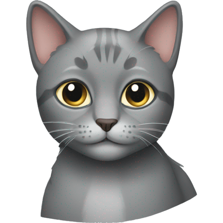 Grey cat emoji