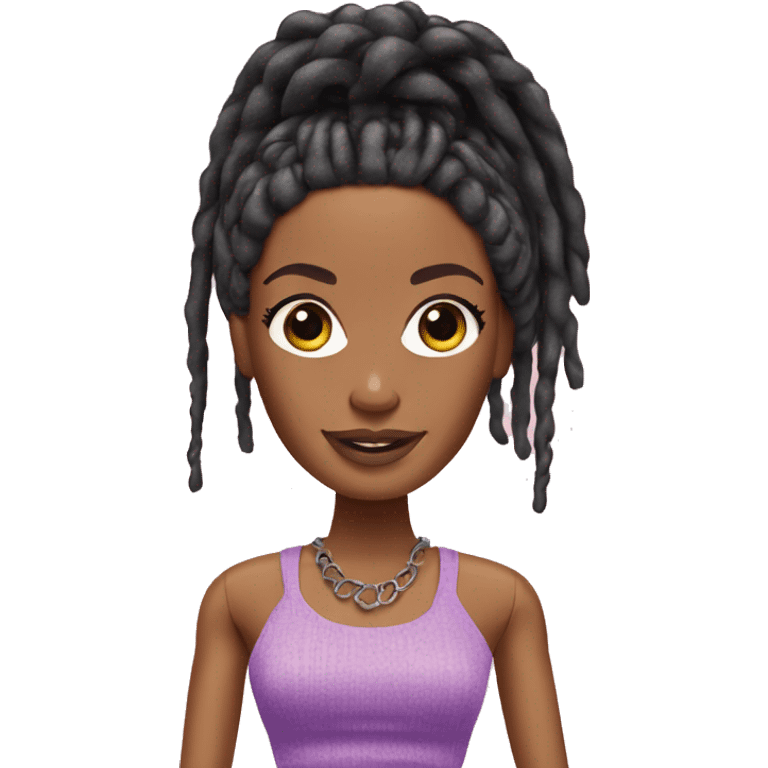 Barbie with dreads emoji