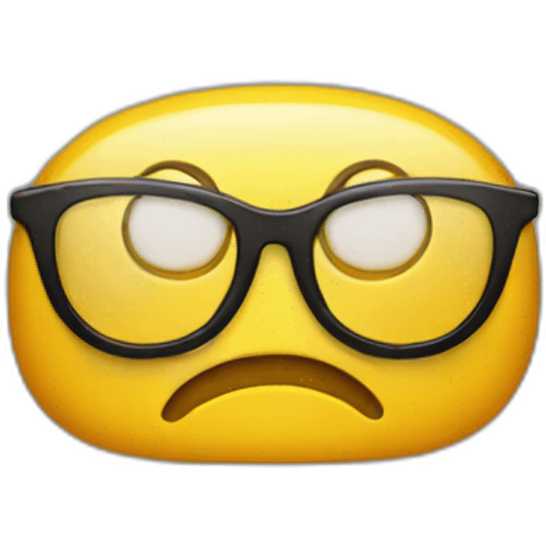 smıle yellow face with glasses emoji