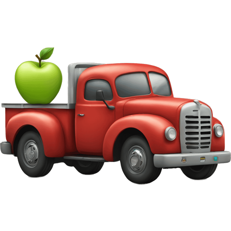 apple in truck  emoji