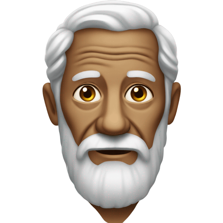 old man with beard portrait emoji