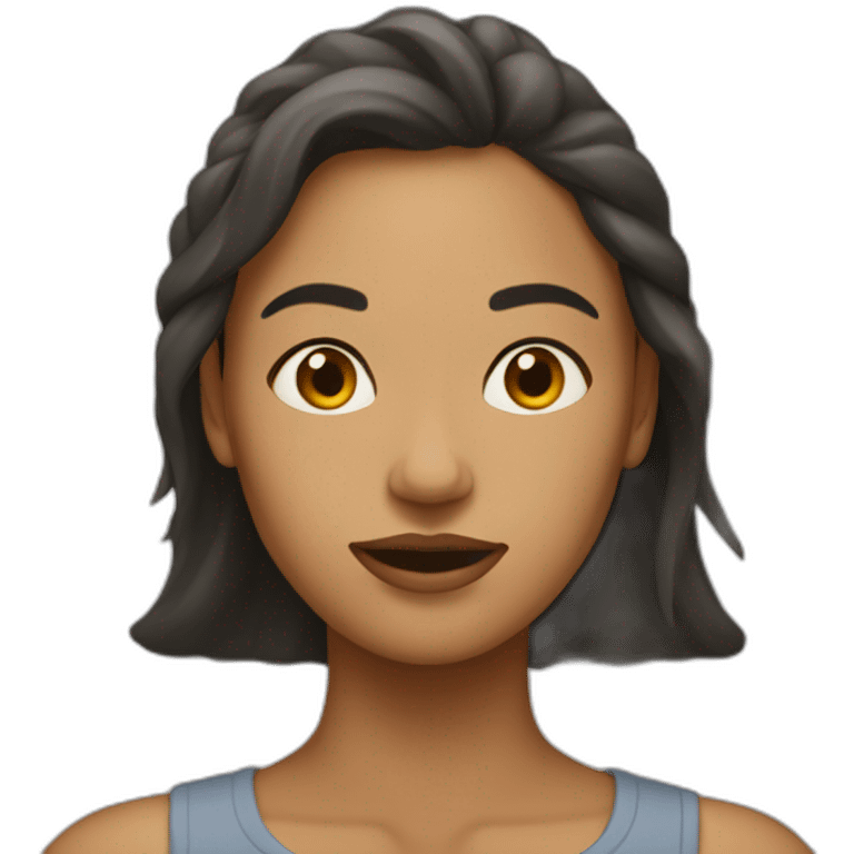 Women en voyant son corps emoji