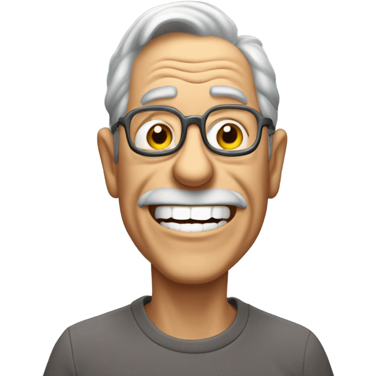 Grandpa blowing farts emoji