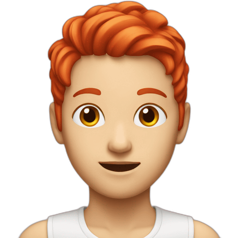 red hair photograph emoji