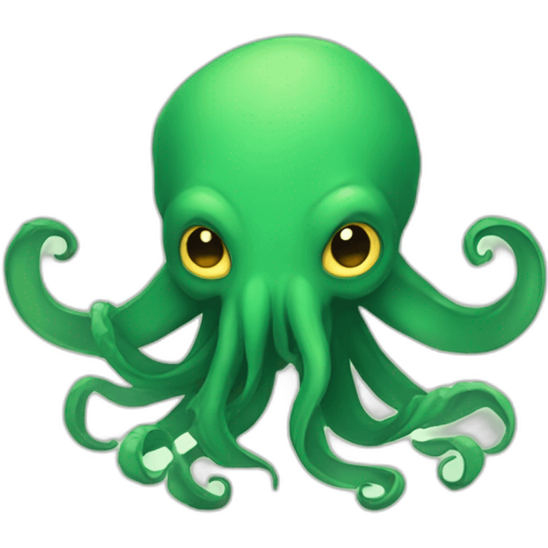 cthulhu but cute emoji