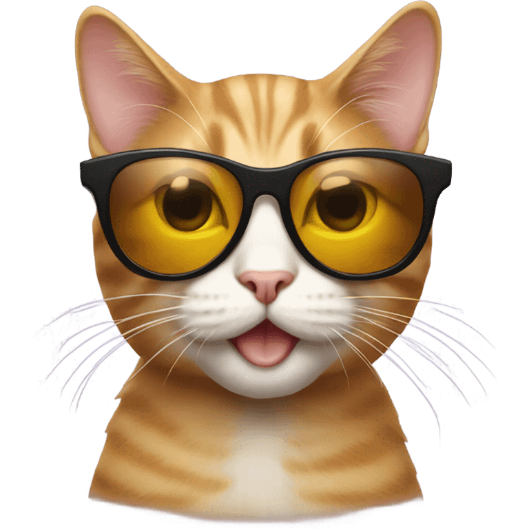 Cat with sunglasses emoji