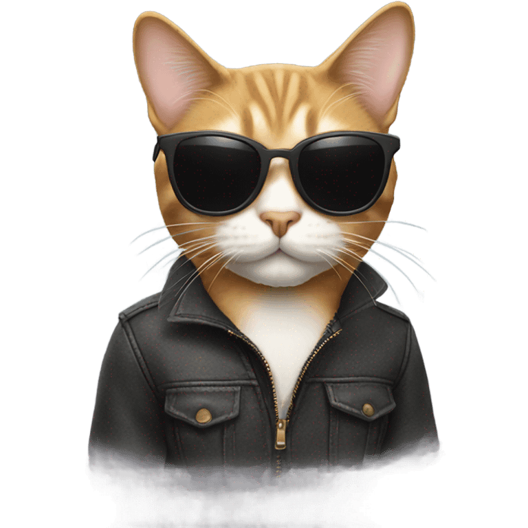 Cat with sunglasses emoji