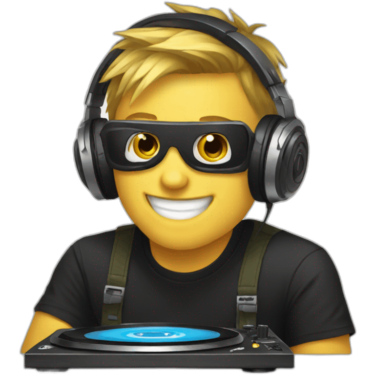 hawkeye playing dj emoji