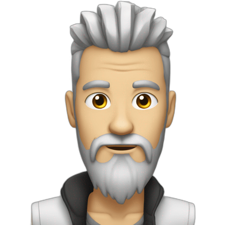 white-man-with-mohawk-and-long-black-beard emoji