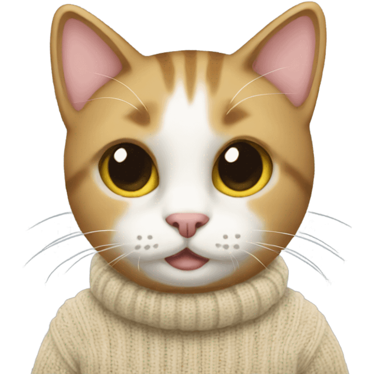 Cat with sweater  emoji