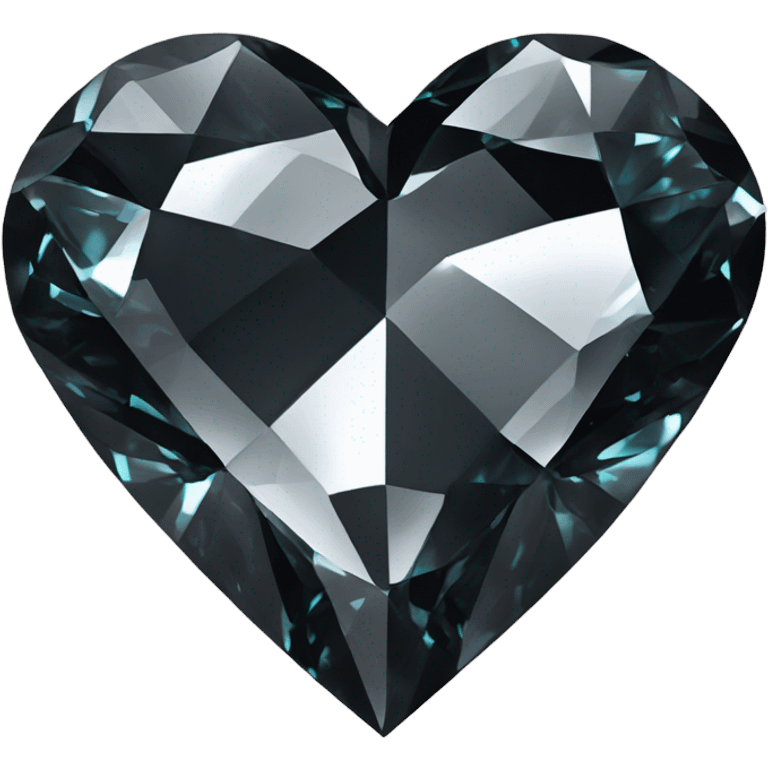 56 karat black diamond heart emoji