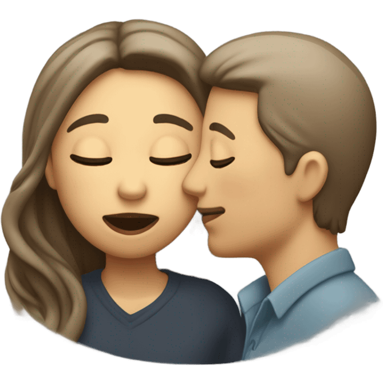 Kissing cheek emoji