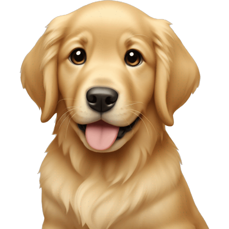 golden retriever puppy  emoji