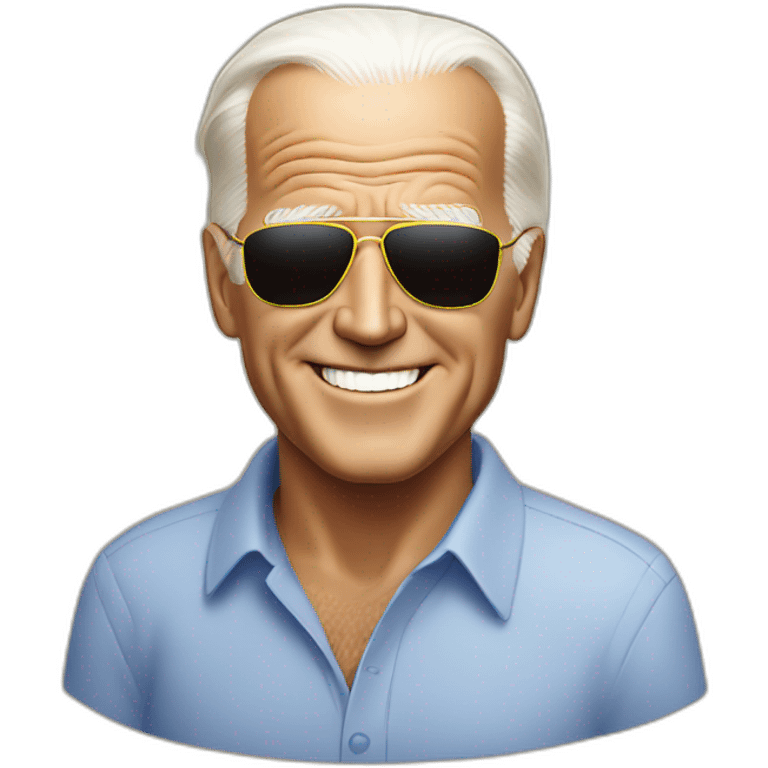 joe biden on holiday emoji