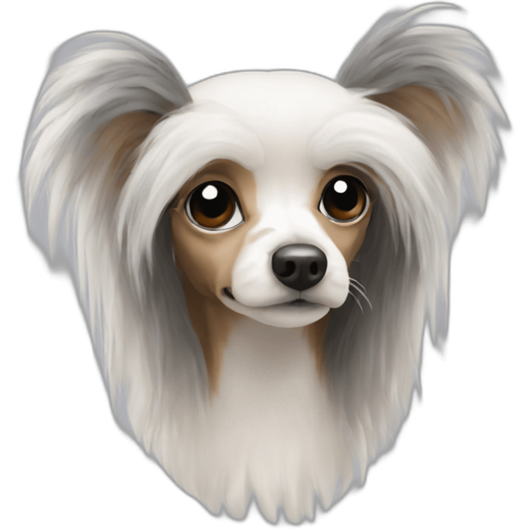 Chinese crested puffball emoji