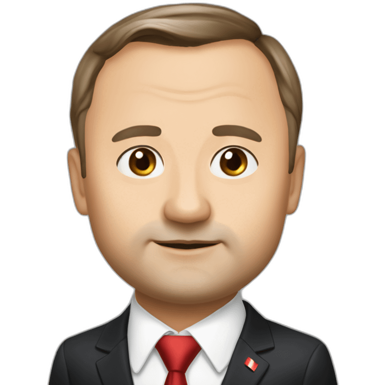 andrzej duda president of poland dark hair emoji