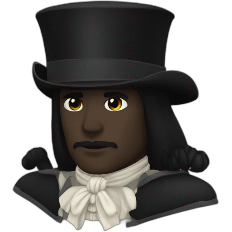 Chevalier noir noir emoji