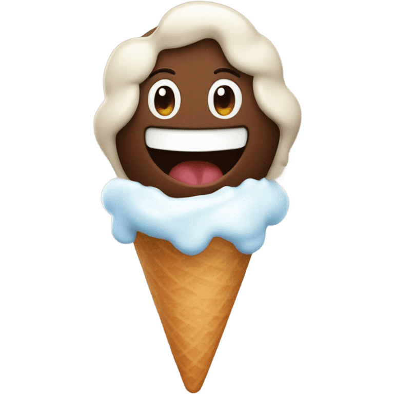 jit eatting ice cream emoji