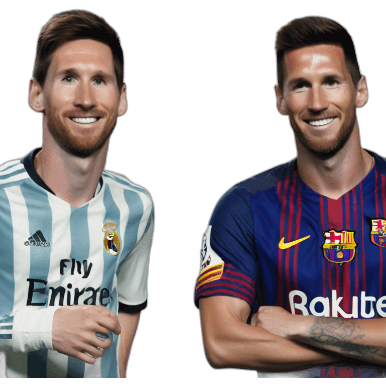 Emoji de messi y cristiano emoji