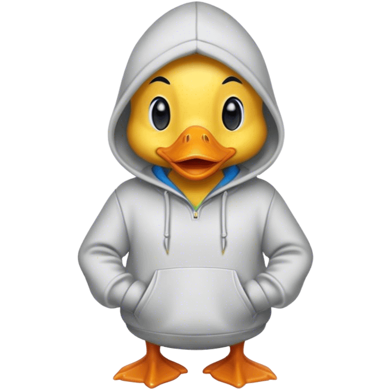 Duck in hoodie emoji