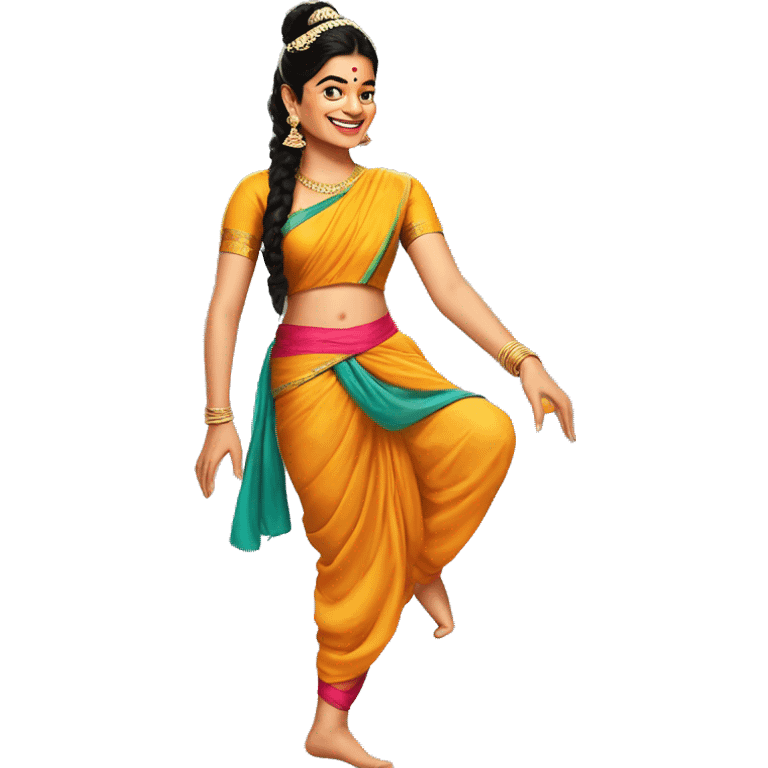 rashmika mandana saami dance step emoji