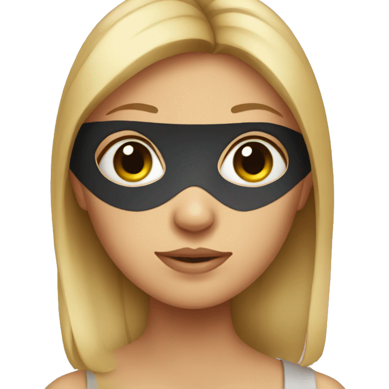 Girl with eyepatch covering one eye emoji