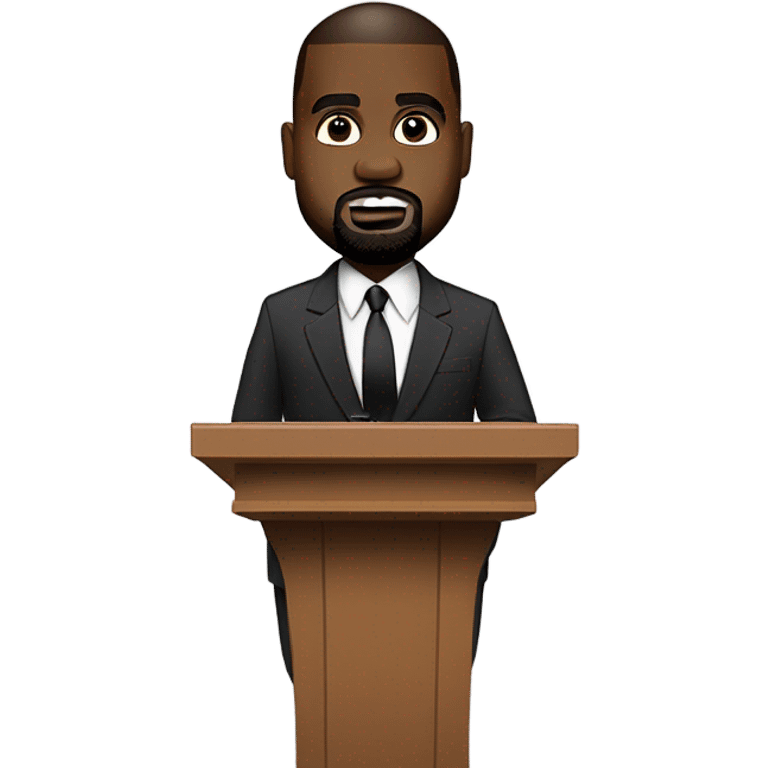 kanye west as a politician emoji