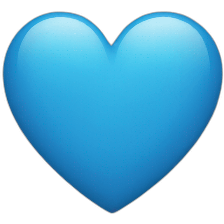 Heart blue emoji