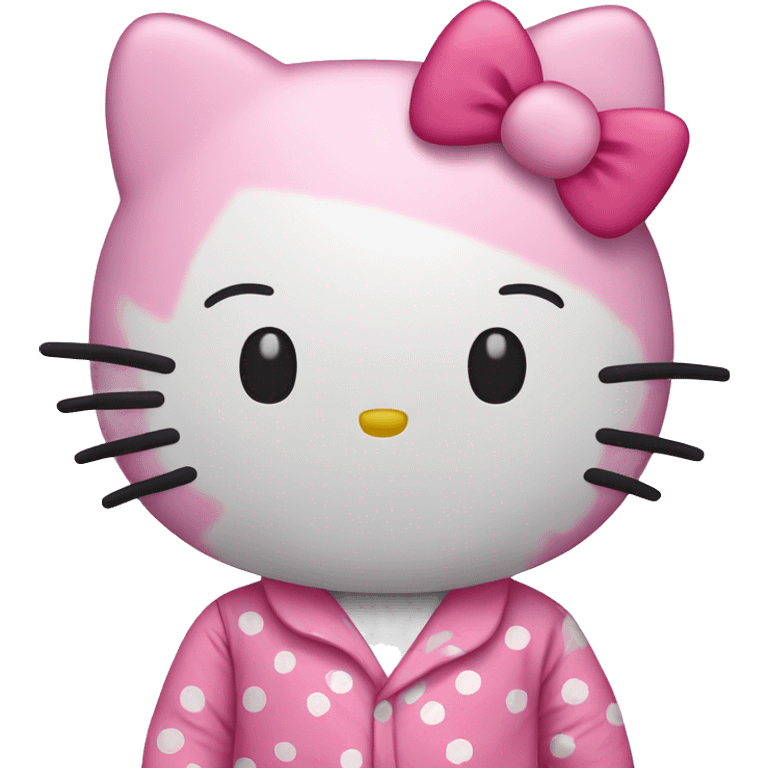 Hello Kitty en pyjama hello kitty  emoji