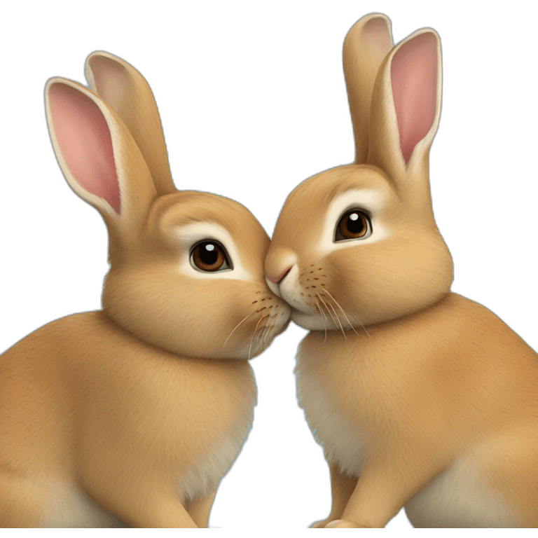 Rabbit kiss  emoji