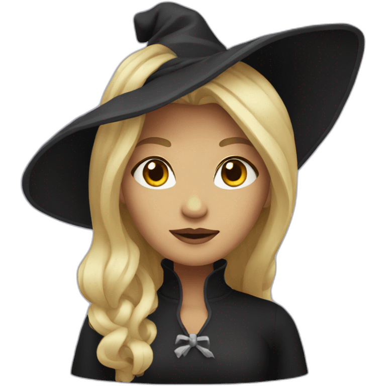 Witch with blonde hair emoji